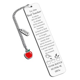 Teacher Back to School Gifts, First Day of School Teacher Gift, Back to School Teachers Gift, Teachers Appreciation Gifts in Bulk, Teacher‘s Thank You GIFT for Women Men, Mentor Pre Teacher's Bookmark