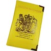 HITHIKA British Passport Holder | UK Passport Wallet | Non EU | PU Leather (Yellow)