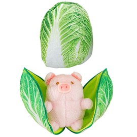 OFKAFEZV Schwein Plüsch Puppe, Cartoon Schwein Plüschtier, Schwein Plüsch, Gefülltes, Weiches und Bequemes Plüschtier als Geschenk, Heimdekoration, 18 cm