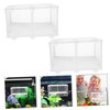 Sosoport Aquarium Fish Breeder Box Mesh Fish Isolation Tank for