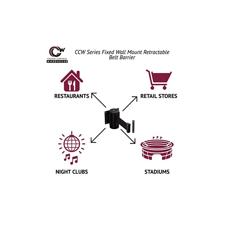 Crowd Control Warehouse - CCW Series WMB-125 Fixed Wall Mount