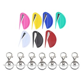 EULAPGOE 7 Packs Letter Openers, Plastic Envelope, Cutter Secure Mail Opener Tool, for Package Paper Cut Safe Mail Opener in Home Office School