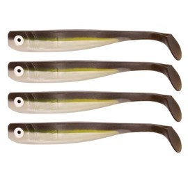 Zanderbait 16 cm Brauni UV, fishing lure, artificial bait, zander bait, zander bait, soft bait, rubber fish, rubber bait, pack of 4