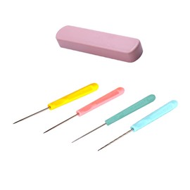 4 Pieces Hand Craft DIY Tool Set Slotted Kit Scrapbooking Tools with Storage Box for DIY Handicrafts Sewing and More (Random Color)