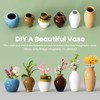 Cute Mini Ceramic Vase Fridge Magnets, Funny Small Plant Magnets,