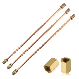 3PCS 3/16 Brake Line Kit with Brake Line Fittings 2PCS Coupling Unions,8In Copper Nickel Rear Brake Lines for Brake Line Replacement,Universal 3/16 Brake Line Fitting Car Accessories