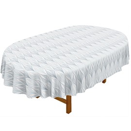 bnhjsdw Oval Tablecloth, French Country Printed Oval Table Cloth-60x84 Inch, Fabric Washable and Waterproof Oval Table Cover for Farmhouse Kithchen Dining Decoration