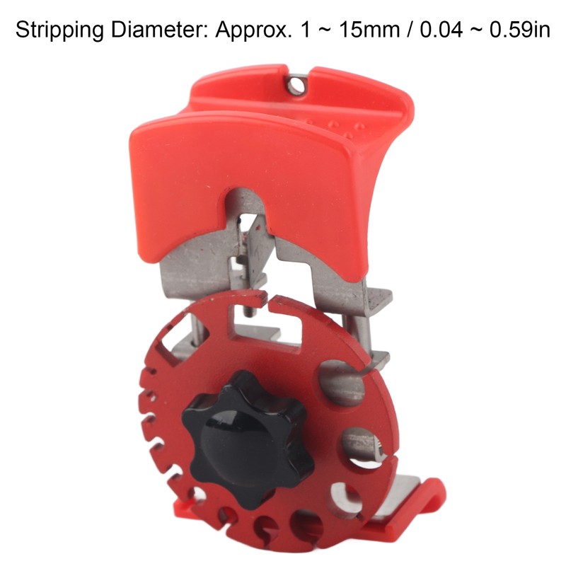 Wire Stripper 14 Holes 0‑24AWG Adjustable Depth Quick Stripping Portable