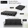 Newwiee 8 Pcs Stretch Patio Outdoor Cushion Covers Waterproof Replacement