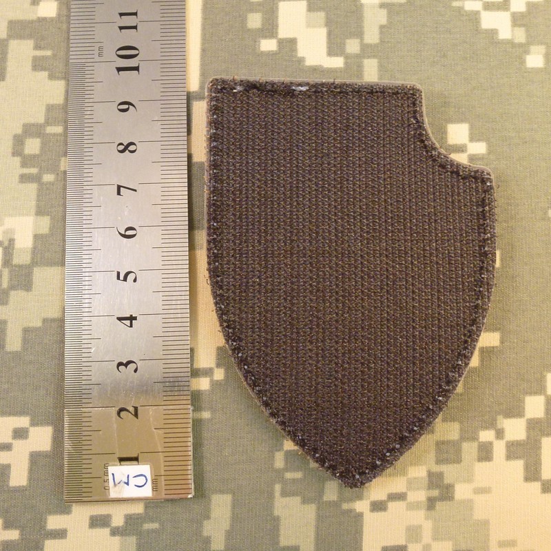 Skull Shield Morale Tactical PVC Patch (Blackout Subdued)