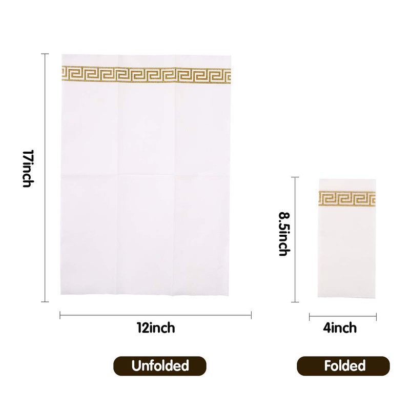 Vplus 200 PACK Guest Towels Disposable Bathroom, Decorative Bathroom Napkins,