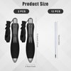 2pcs Big Fat Heavy Pens with 12 Refills, Smooth Writing