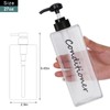 Shampoo Dispenser - Refillable Shampoo and Conditioner Bottles (Clear, Set