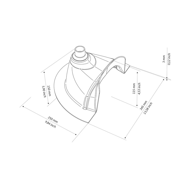 Kildwick Compact Urine Separator Diverter Separator Insert for Compost Toilets