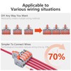 XALXMAW 10Pcs Lever Wire Connectors, 1 in 5 Out DIY