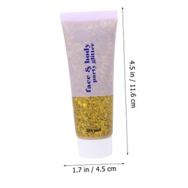 FOMIYES Glitter Sequins Gel for Face Body Hair Nail Makeup Liquid Body Glitter for Eye Catching Looks Easy Application Body Glitter for Any Occasion