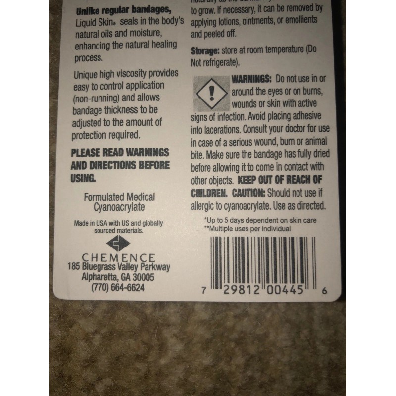 Liquid Skin  Liquid Skin-The Better Bandage for Minor Cuts, Cracks