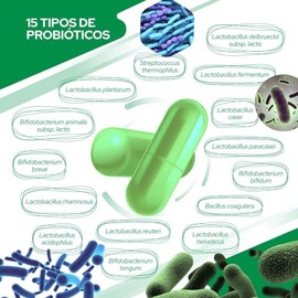 BC Labs, Probióticos, 75 billones , 15 tipos diferentes de probióticos, 30 cápsulas.                                                                  