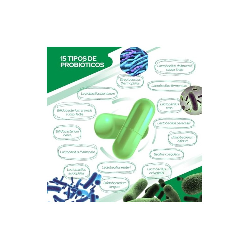 BC Labs, Probióticos, 75 billones , 15 tipos diferentes de