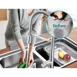 CHAIRLIN Kitchen Sink Bathroom Baffle Silicone Splash Guard, Dish Washing Baffle Board, Water Splash Barrier with Strong Suction Cup (Grey)