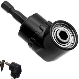 YUNYAN 105° Right Angle Wrench Attachment Adapter with 1/4 Inch Quick Change and Magnetic Bit Holder Angle Drill with Hex Shank for Drilling Narrow Spaces