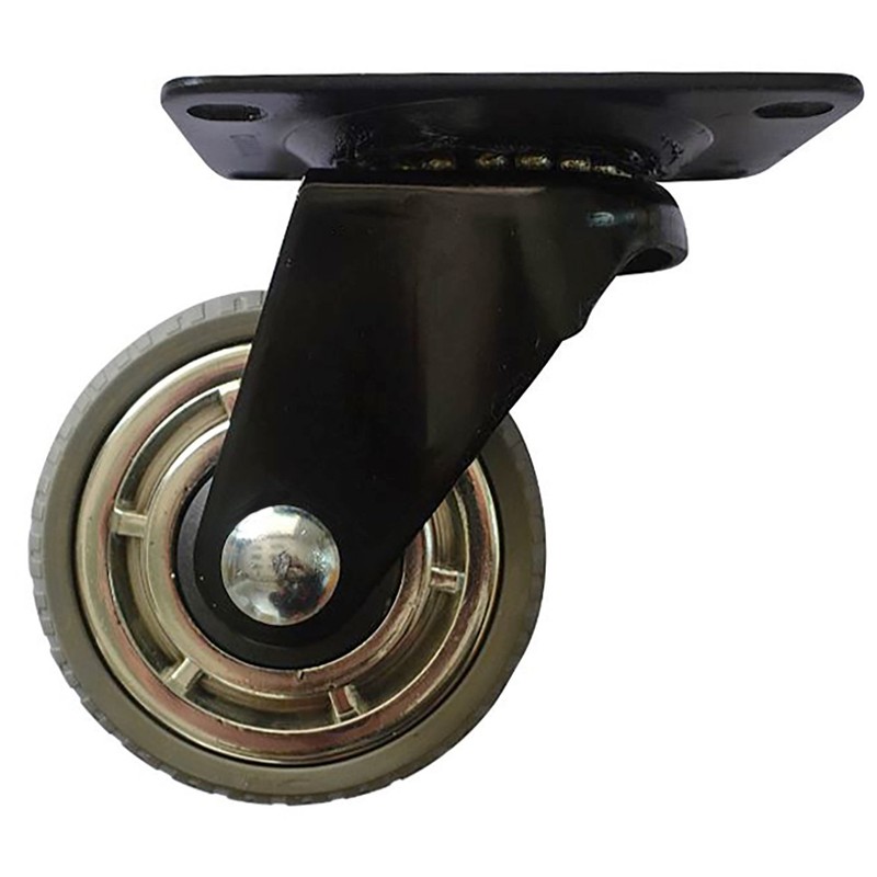 Headbourne 8268E Designer Casters 3 inch Soft Rubber Chrome &