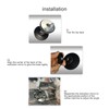 Coffee Maker Magnetic Mirror with 360° Rotating Base Aluminum Alloy