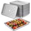 40 Pack Disposable Aluminum Broiler Pan For oven 13 x