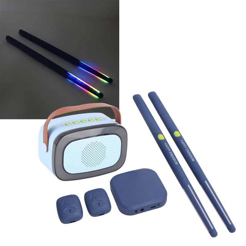 Electric Air Drum Set 3D Motion Sensing Portable Professional Virtual