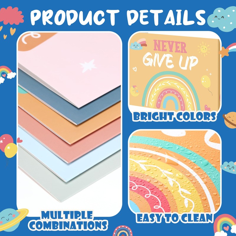 Honoson 24 Pcs Bulk Inspirational Privacy Folders for Students Cardboard