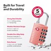 NOVLOCK Suitcase Padlocks – TSA Approved Suitcase Locks with 4-Digit
