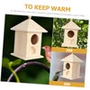 Sosoport Elegant Wooden Bird House Garden Nest Bird Feeder Hummingbird