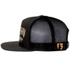Lucky 13 Tiger Custom Snapback Trucker Hat Black