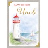 Piccadilly Greetings Birthday Card Uncle Lighthouse - 7 x 5