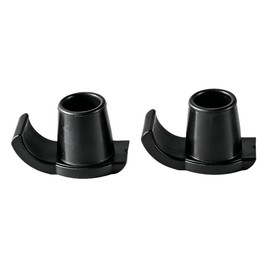 Walker Ski Glides for Seniors, 2-Pack Walker Skis for Folding Walker, Walker Sliders for Carpet & Hardwood Floors, 130mm Large Base PVC+Rubber Anti-Slip Easy Snap-On Walker Accessories