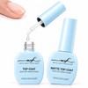 MEFA MEET FASHION Glossy and Matte Gel Top Coat Set,
