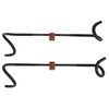 mumuc Garage Brand Lantern Hanger Black 2-Piece Set Lantern Hooks