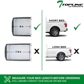 TLAPS 7422452141163 Compatible with 1982-1993 Chevy S10 / 1982-1990 GMC S15 / 1991-1993 Sonoma 6 Feet (72") Short Bed Lock & Roll Up Vinyl Truck Bed Tonneau Cover