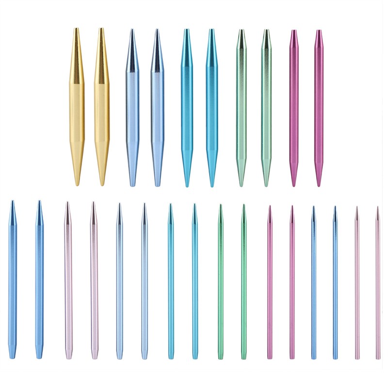 Interchangeable Aluminum Circular Knitting Needle Sets