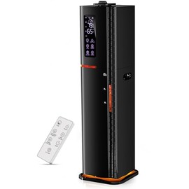 Humidifier with Warm & Cool Mist - 2.64Gal Top Fill, 500 sq ft Coverage, 60H Runtime, Remote, Humidity Control, Aroma Tray & Mood Light (Yellow/Blue)