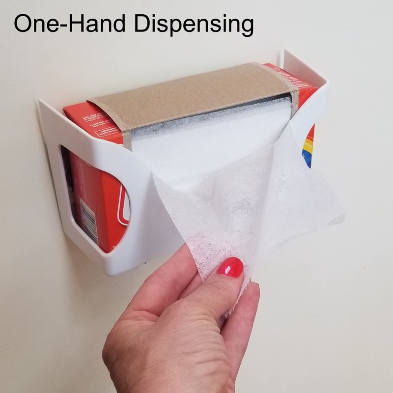 Gadjit Dryer Sheet Caddy | Plastic Dispenser Mounts on a
