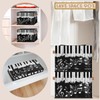 LOMBARDIDEN Music Note Ballet Storage Bins with Zipper Lid, Collapsible