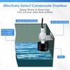 Gulfmew 2 Pack SS3 Pan Float Switch with Condensate Overflow