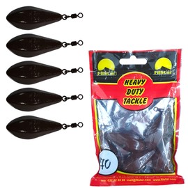 PRO FILSTAR Base Lead Long Cast 5 x 70 g - Swivel Lead Fishing - Fishing Lead Set - Ground Fishing - Pear Lead Fishing - Lead Weight - Fishing Weights - Lead Weights - Drop Lead - Carp Lead