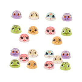 BIUDECO 20pcs Snake Head Nail Charms Resin Nail Art Snake Year for Parties Everyday