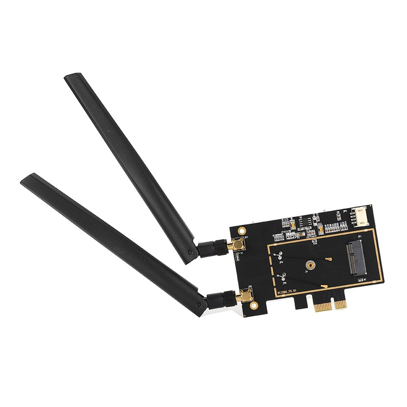 M.2 NGFF to PCI-E 1X Desktop WIFI WLAN Adapter Network