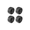 cyclingcolors 4 x Plastic Castors 25 mm Black Castor Guide