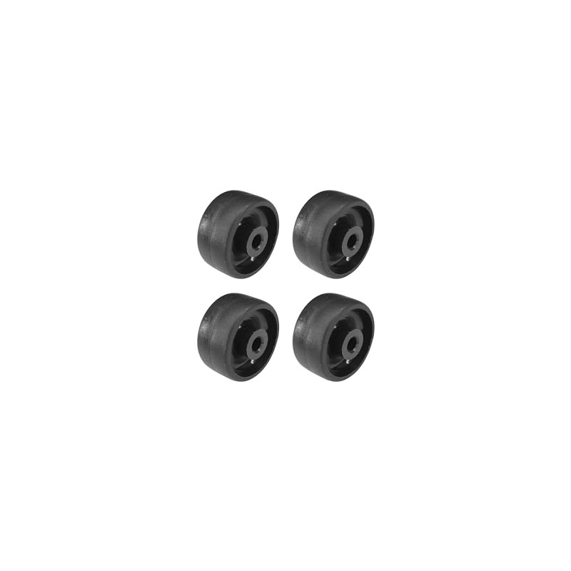cyclingcolors 4 x Plastic Castors 25 mm Black Castor Guide