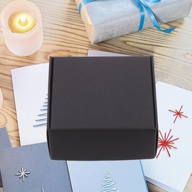 Homoyoyo 25-Piece Paper Box, Foldable, 3.9 x 2.8 x 1.2 inches (7.50 x 7.00 x 3.00 cm), Lightweight, Pressure-Resistant Design, For Storage of Small Items, Paper Packing Box