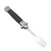 Folding Spring Fork Reusable Stainless Steel Automatic Foldable Spring Fork